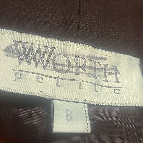 Ladies Size 8 Worth Petite Fully Lined Brown Trousers - Picture 4 of 4